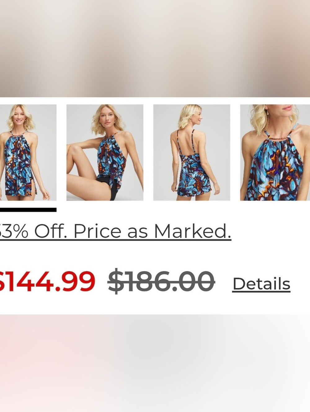 Magicsuit Black Halter Swim Dress NWT Sz 16